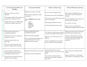 NRHS PBIS ELearning Matrix