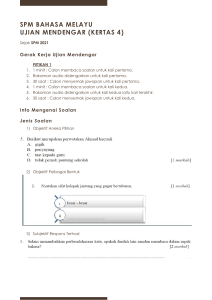 SPM Bahasa Melayu - Ujian Mendengar(Kertas 4)