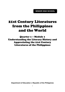 21st-Century-Literature MODULE 1st Q