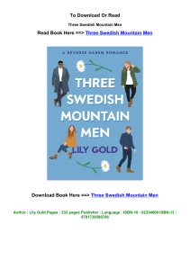 EPUB download Three Swedish Mountain Men BY Lily Gold