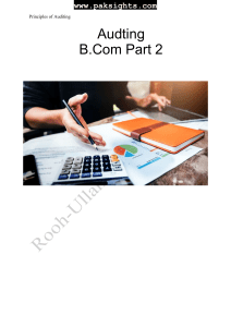 auditing notes b.com part 2 punjab university