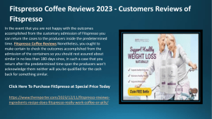 Fitspresso Coffee Reviews